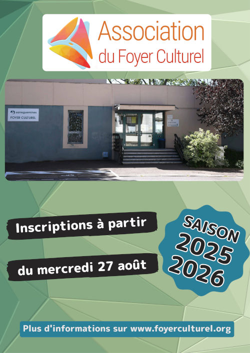 Début des inscriptions le mercredi 27 août 2025 à 9h