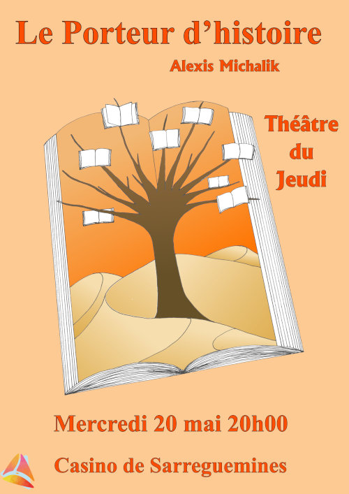 LE PORTEUR D’HISTOIRE D’après Alexis Michalik, foyer culturel Sarreguemines, vendredi 27 et samedi 28 mars 2026 à 20h30 LE PORTEUR D’HISTOIRE D’après Alexis Michalik, foyer culturel Sarreguemines, vendredi 27 et samedi 28 mars 2026 à 20h30