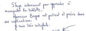 Stage d'initiation à la tablette