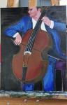 Atelier de peinture l'huile Le musicien